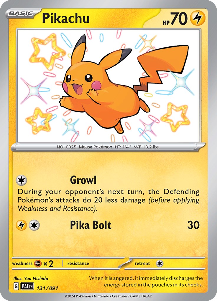 Pikachu (131/091) [Scarlet & Violet: Paldean Fates] | Fandemonia Ltd