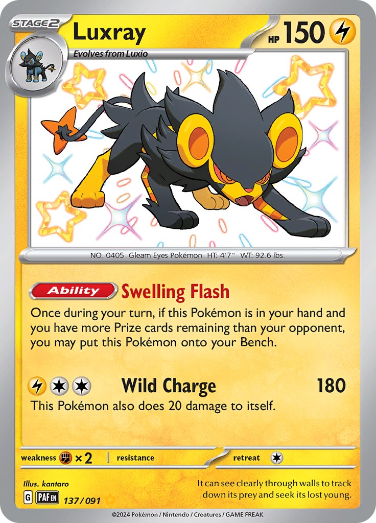 Luxray (137/091) [Scarlet & Violet: Paldean Fates] | Fandemonia Ltd