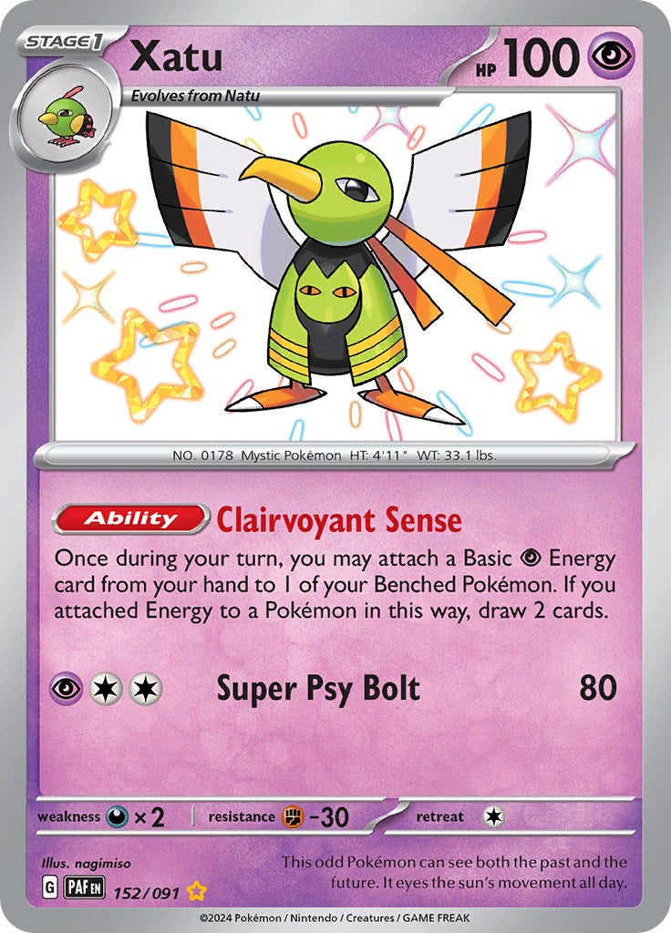 Xatu (152/091) [Scarlet & Violet: Paldean Fates] | Fandemonia Ltd