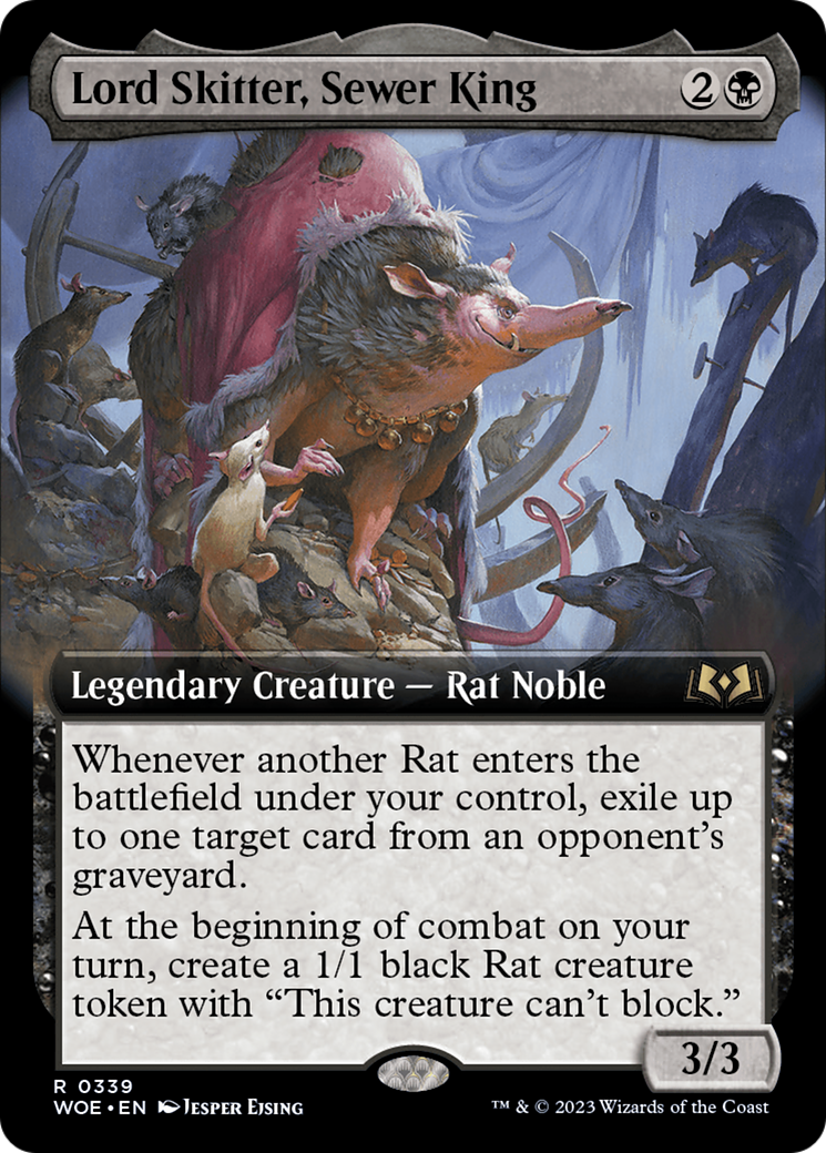 Lord Skitter, Sewer King (Extended Art) [Wilds of Eldraine] | Fandemonia Ltd