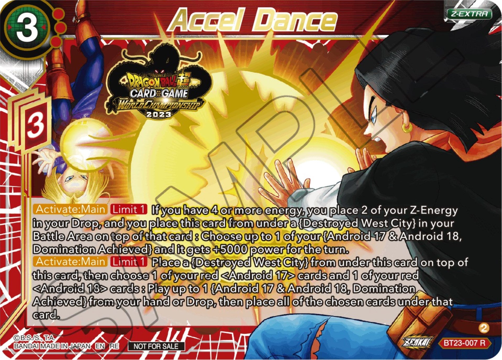 Accel Dance (2023 World Championship Z-Extra Card Set) (BT23-007) [Tournament Promotion Cards] | Fandemonia Ltd