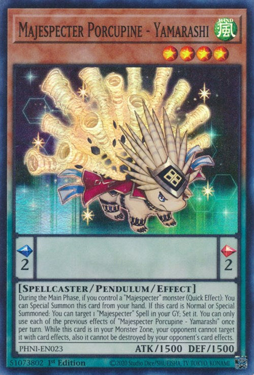 Majespecter Porcupine - Yamarashi [PHNI-EN023] Super Rare | Fandemonia Ltd