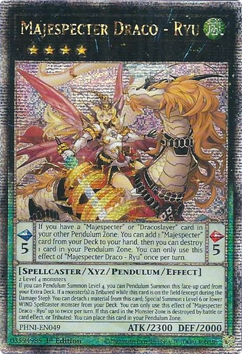 Majespecter Draco - Ryu [PHNI-EN049] Quarter Century Secret Rare | Fandemonia Ltd