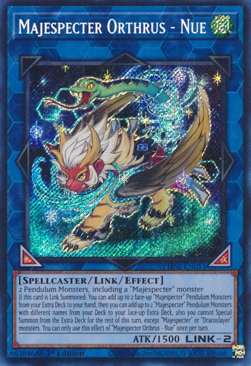 Majespecter Orthrus - Nue [PHNI-EN051] Secret Rare | Fandemonia Ltd