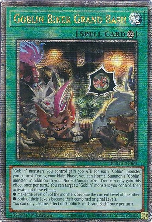 Goblin Biker Grand Bash [PHNI-EN060] Quarter Century Secret Rare | Fandemonia Ltd