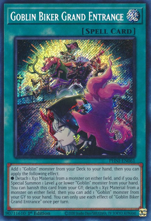 Goblin Biker Grand Entrance [PHNI-EN061] Secret Rare | Fandemonia Ltd