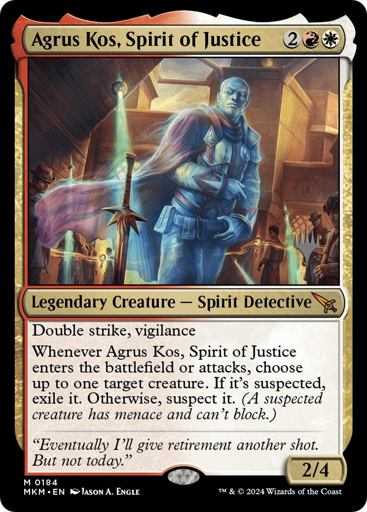 Agrus Kos, Spirit of Justice (Promo Pack) [Murders at Karlov Manor Promos] | Fandemonia Ltd