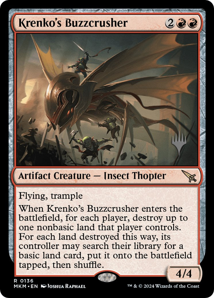 Krenko's Buzzcrusher (Promo Pack) [Murders at Karlov Manor Promos] | Fandemonia Ltd