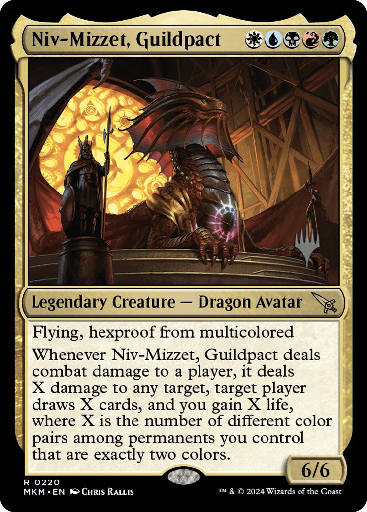 Niv-Mizzet, Guildpact (Promo Pack) [Murders at Karlov Manor Promos] | Fandemonia Ltd