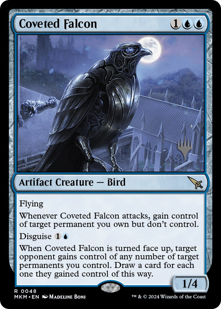 Coveted Falcon (Promo Pack) [Murders at Karlov Manor Promos] | Fandemonia Ltd