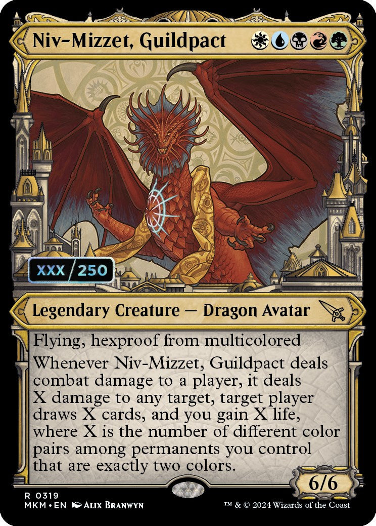 Niv-Mizzet, Guildpact (Serialized) [Murders at Karlov Manor] | Fandemonia Ltd