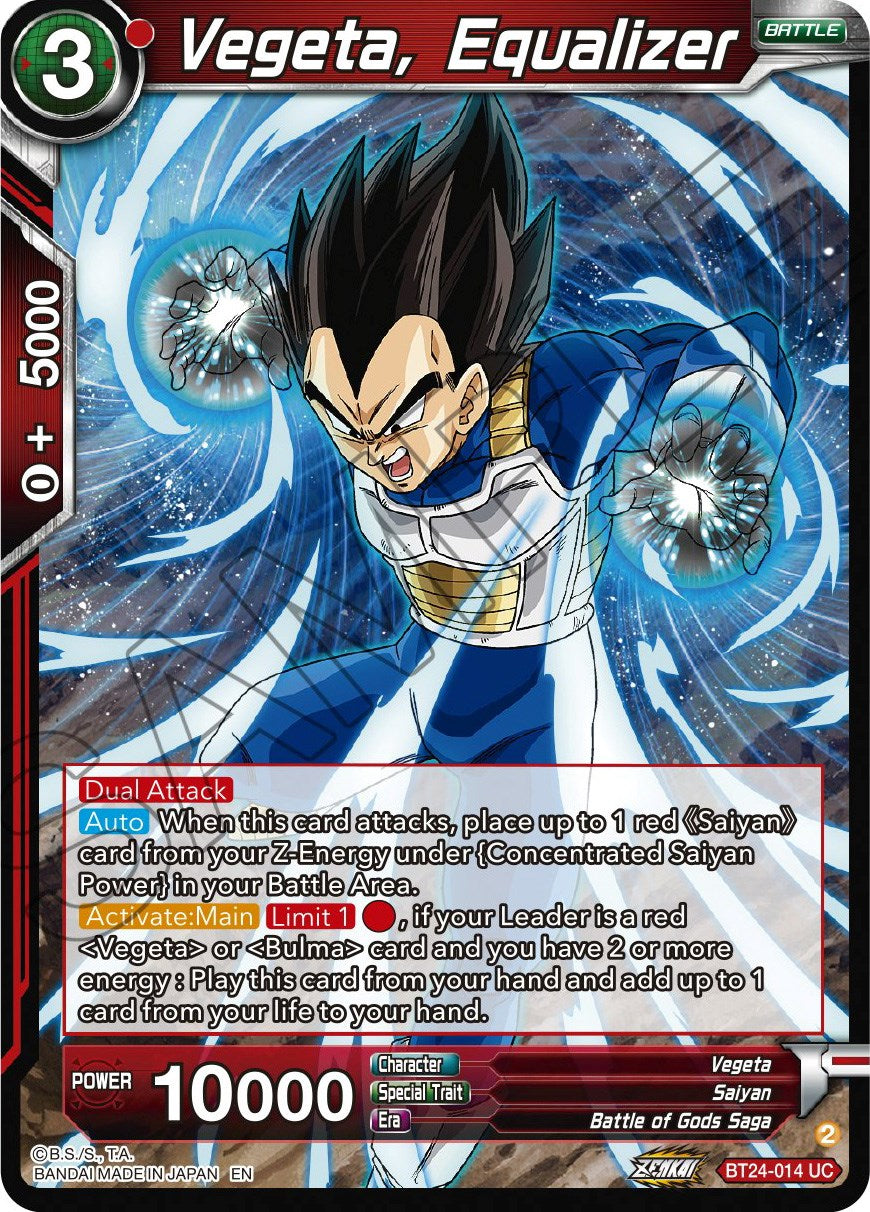 Vegeta, Equalizer (BT24-014) [Beyond Generations] | Fandemonia Ltd