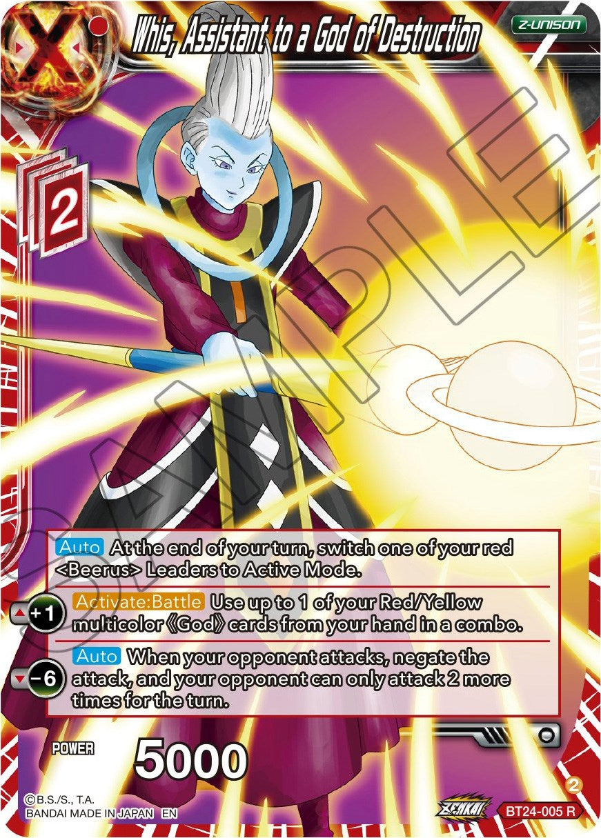 Whis, Assistant to a God of Destruction (BT24-005) [Beyond Generations] | Fandemonia Ltd