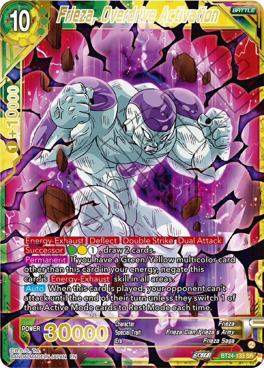 Frieza, Overdrive Activation (BT24-133) [Beyond Generations] | Fandemonia Ltd