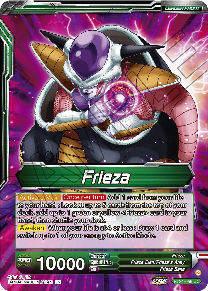 Frieza // Frieza, Scourge of Saiyans (BT24-056) [Beyond Generations] | Fandemonia Ltd