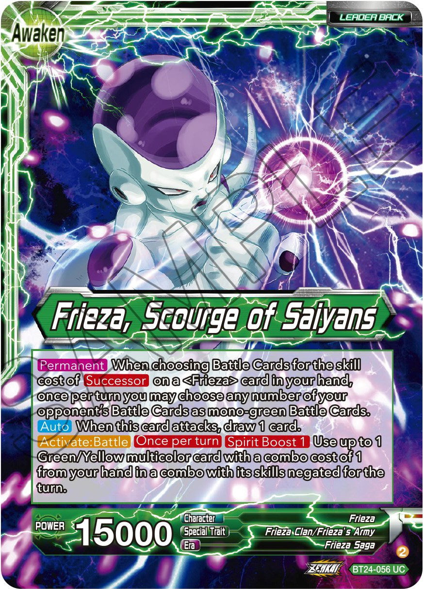 Frieza // Frieza, Scourge of Saiyans (BT24-056) [Beyond Generations] | Fandemonia Ltd