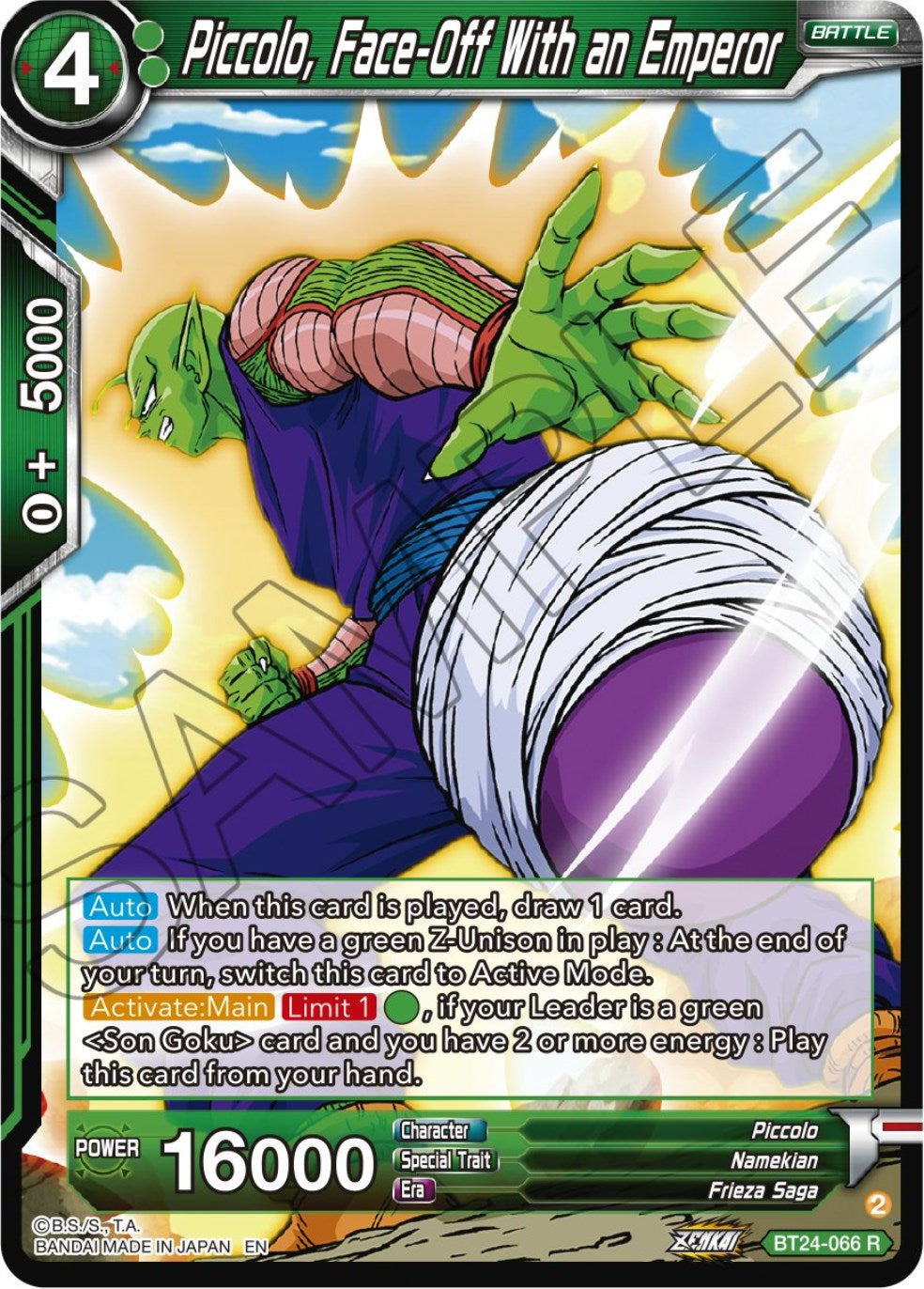 Piccolo, Face-Off With an Emperor (BT24-066) [Beyond Generations] | Fandemonia Ltd