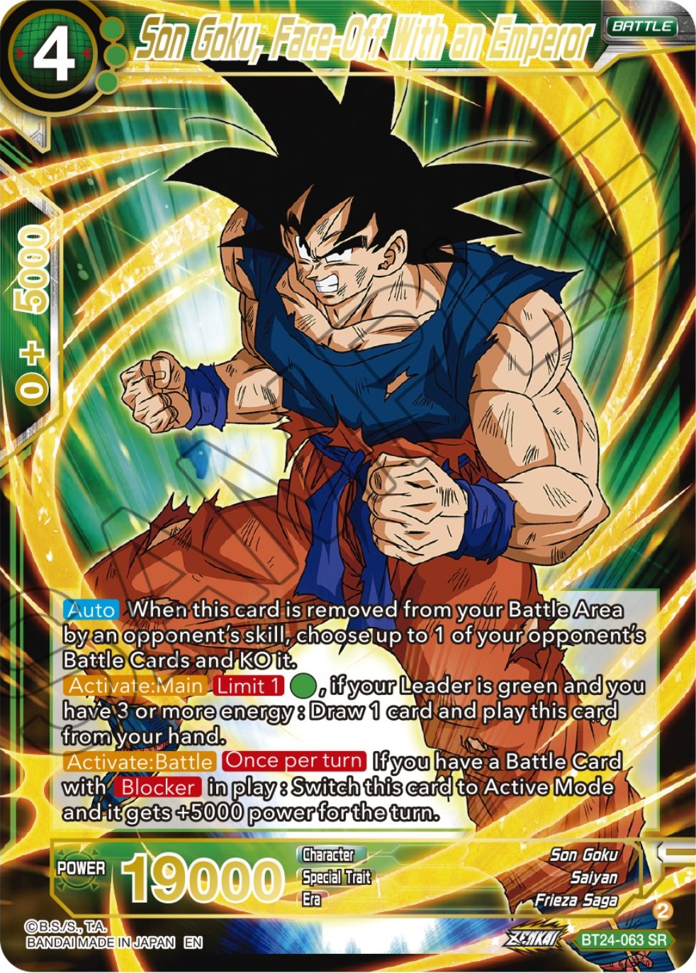 Son Goku, Face-Off With an Emperor (BT24-063) [Beyond Generations] | Fandemonia Ltd