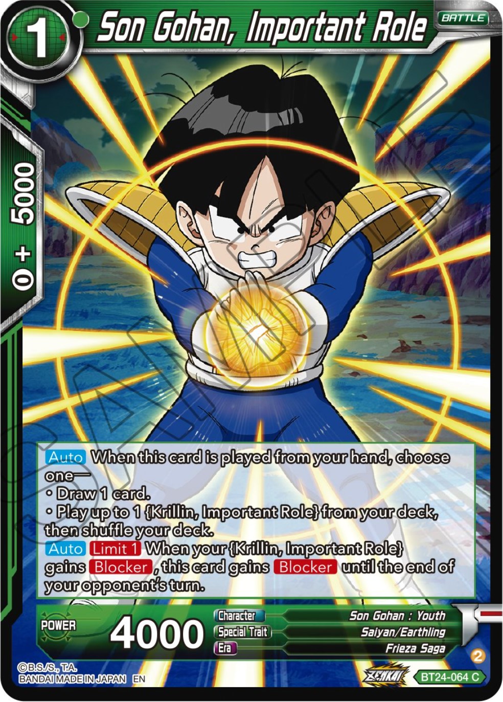 Son Gohan, Important Role (BT24-064) [Beyond Generations] | Fandemonia Ltd