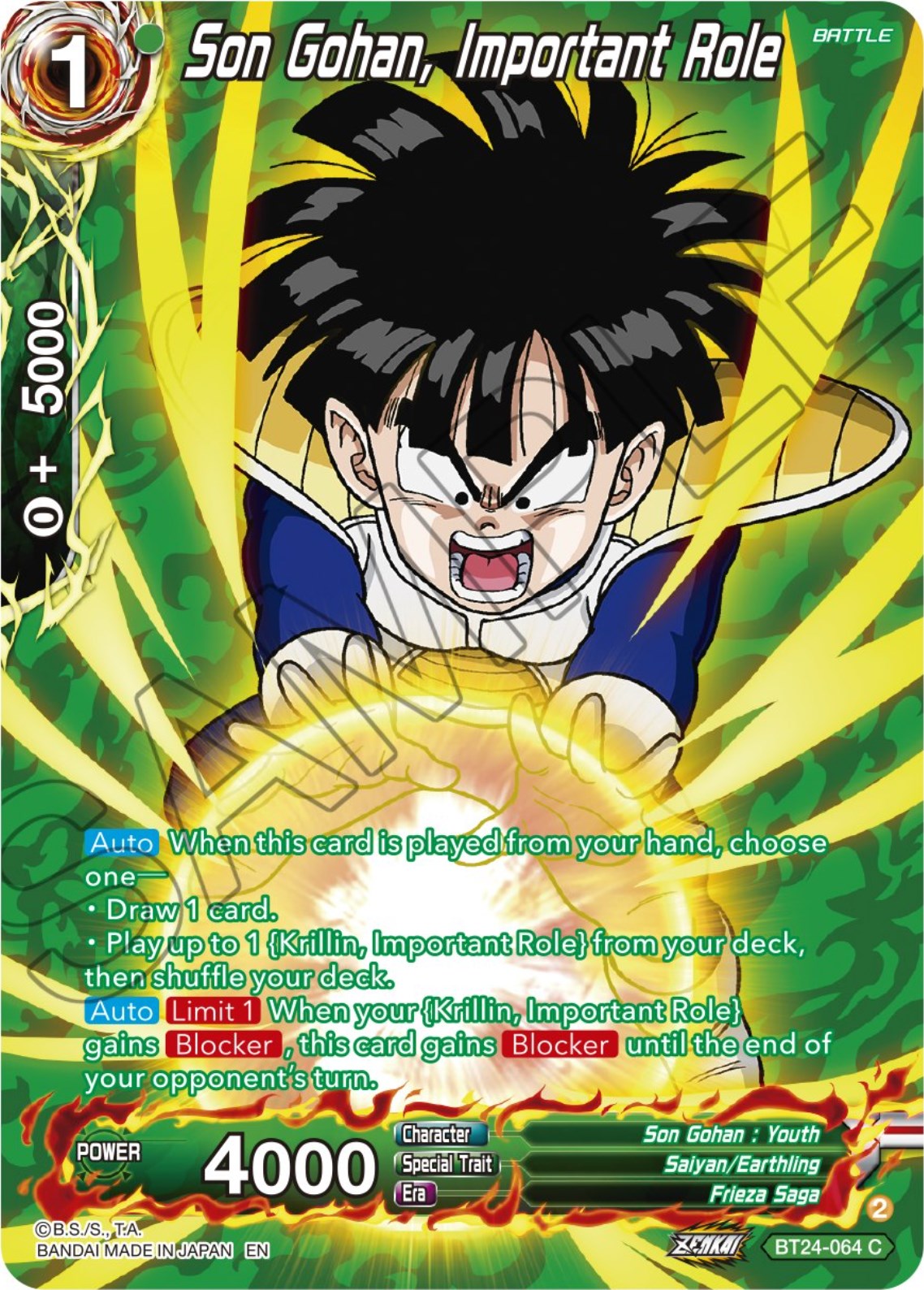 Son Gohan, Important Role (Collector Booster) (BT24-064) [Beyond Generations] | Fandemonia Ltd