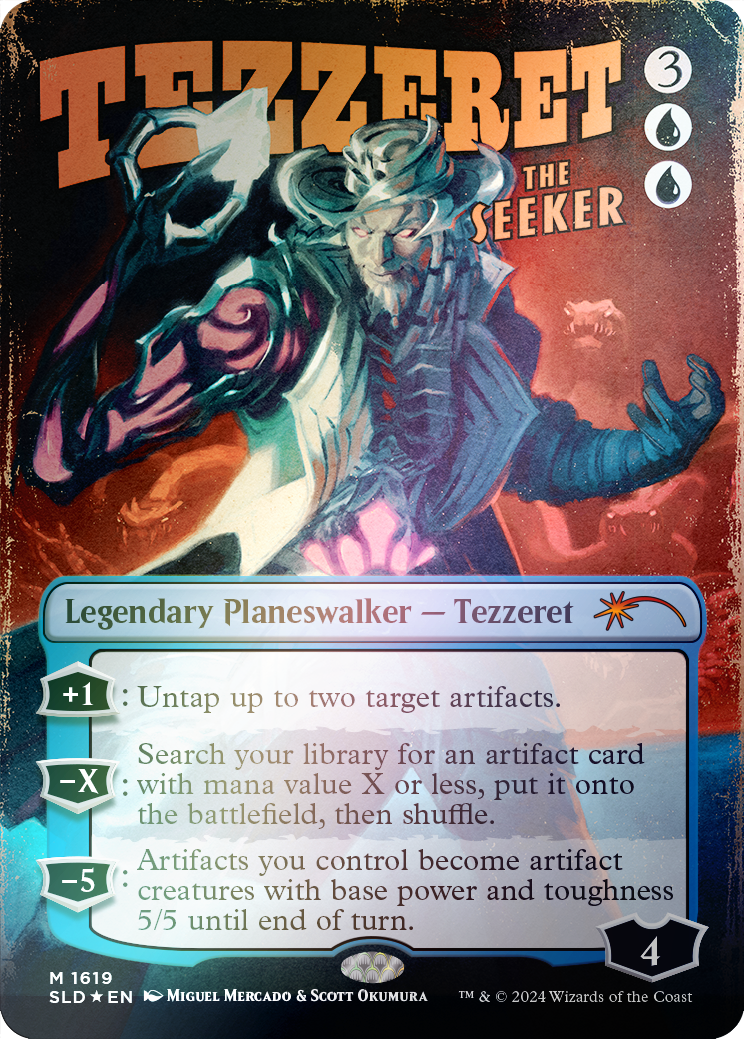 Tezzeret the Seeker (1619) (Rainbow Foil) [Secret Lair Drop Series] | Fandemonia Ltd