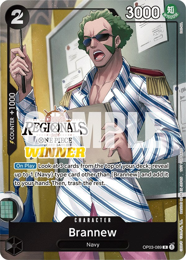 Brannew (Online Regional 2024) [Winner] [One Piece Promotion Cards] | Fandemonia Ltd