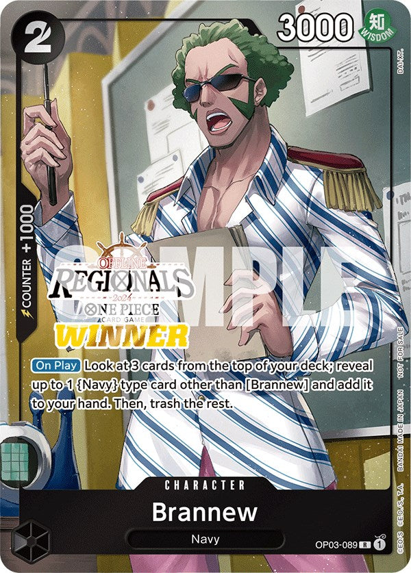 Brannew (Offline Regional 2024) [Winner] [One Piece Promotion Cards] | Fandemonia Ltd