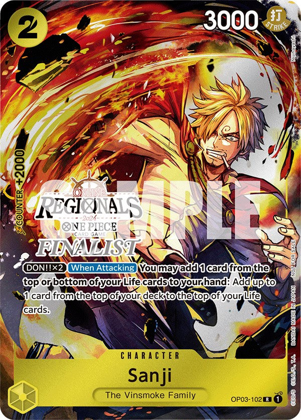 Sanji (Online Regional 2024) [Finalist] [One Piece Promotion Cards] | Fandemonia Ltd