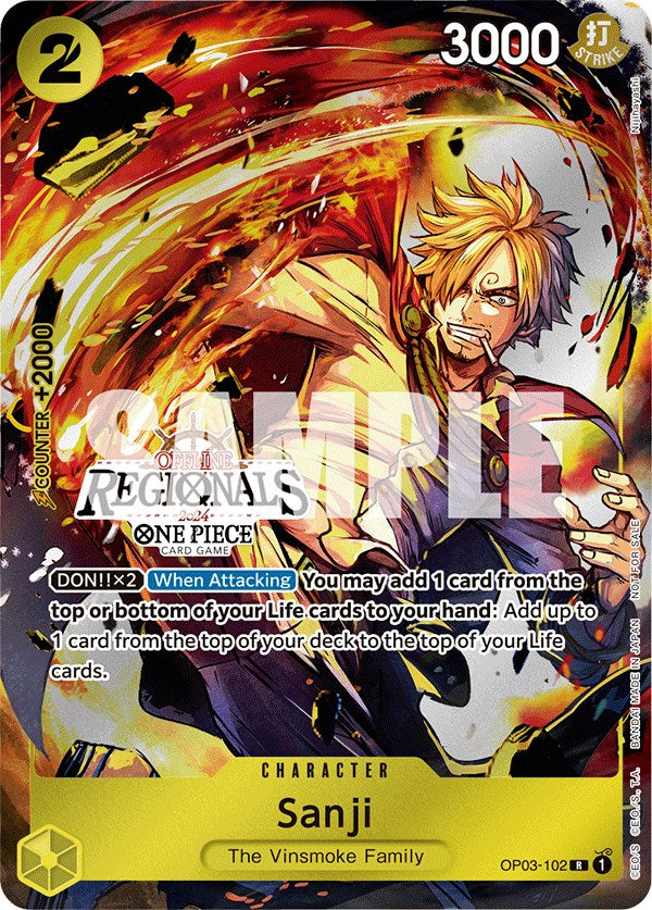 Sanji (Offline Regional 2024) [Participant] [One Piece Promotion Cards] | Fandemonia Ltd