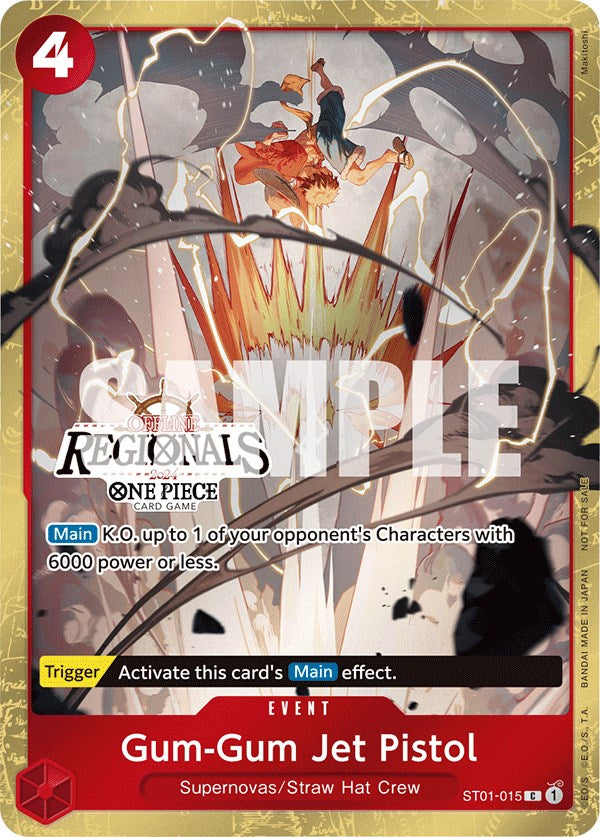 Gum-Gum Jet Pistol (Offline Regional 2024) [Participant] [One Piece Promotion Cards] | Fandemonia Ltd