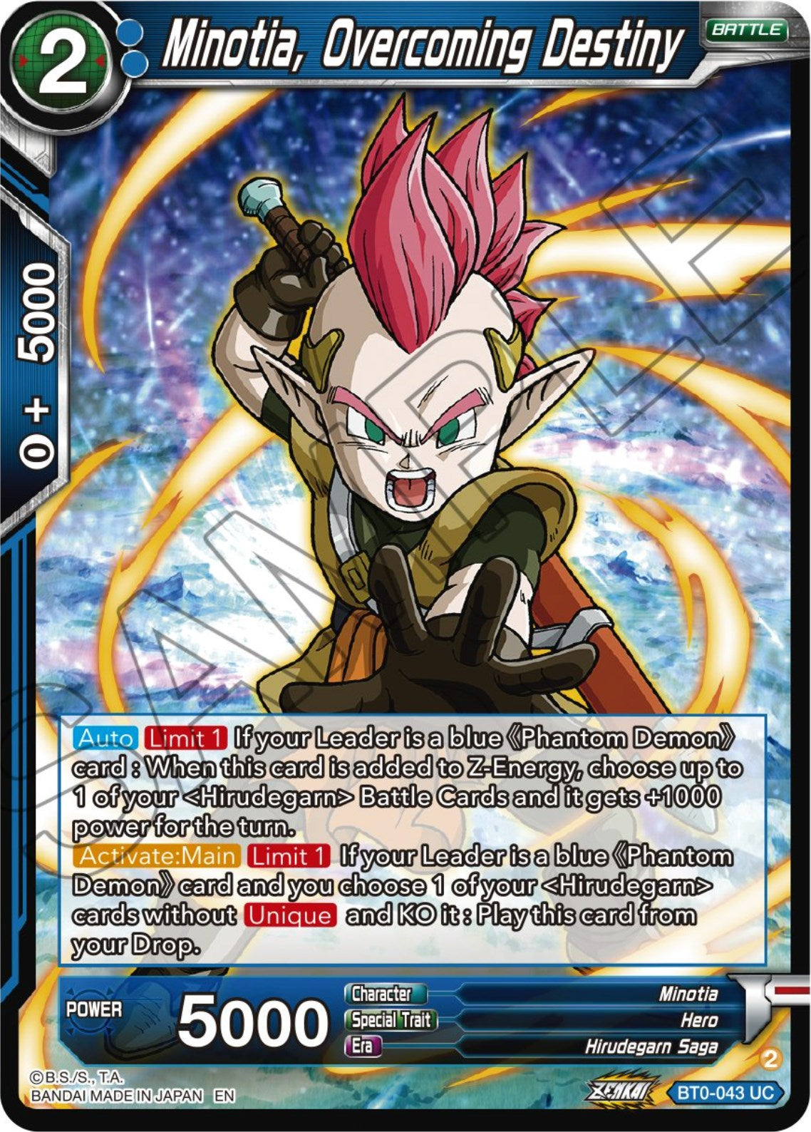 Minotia, Overcoming Destiny (BT24-043) [Beyond Generations] | Fandemonia Ltd