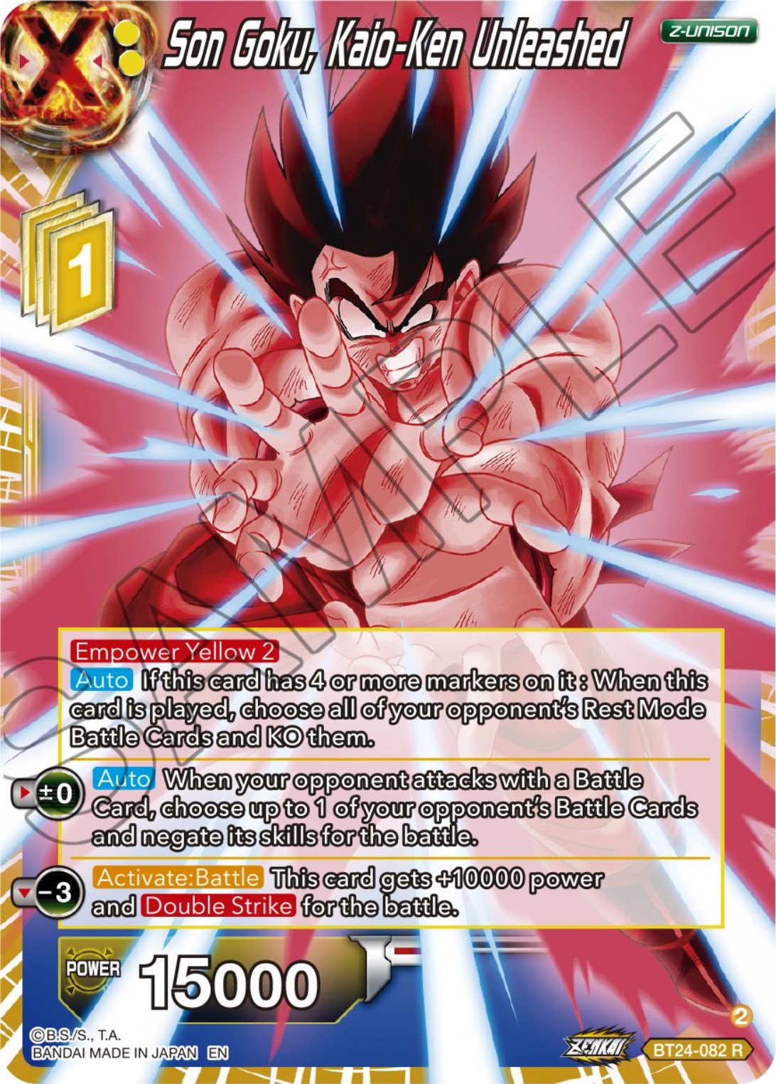 Son Goku, Kaio-Ken Unleashed (BT24-082) [Beyond Generations] | Fandemonia Ltd