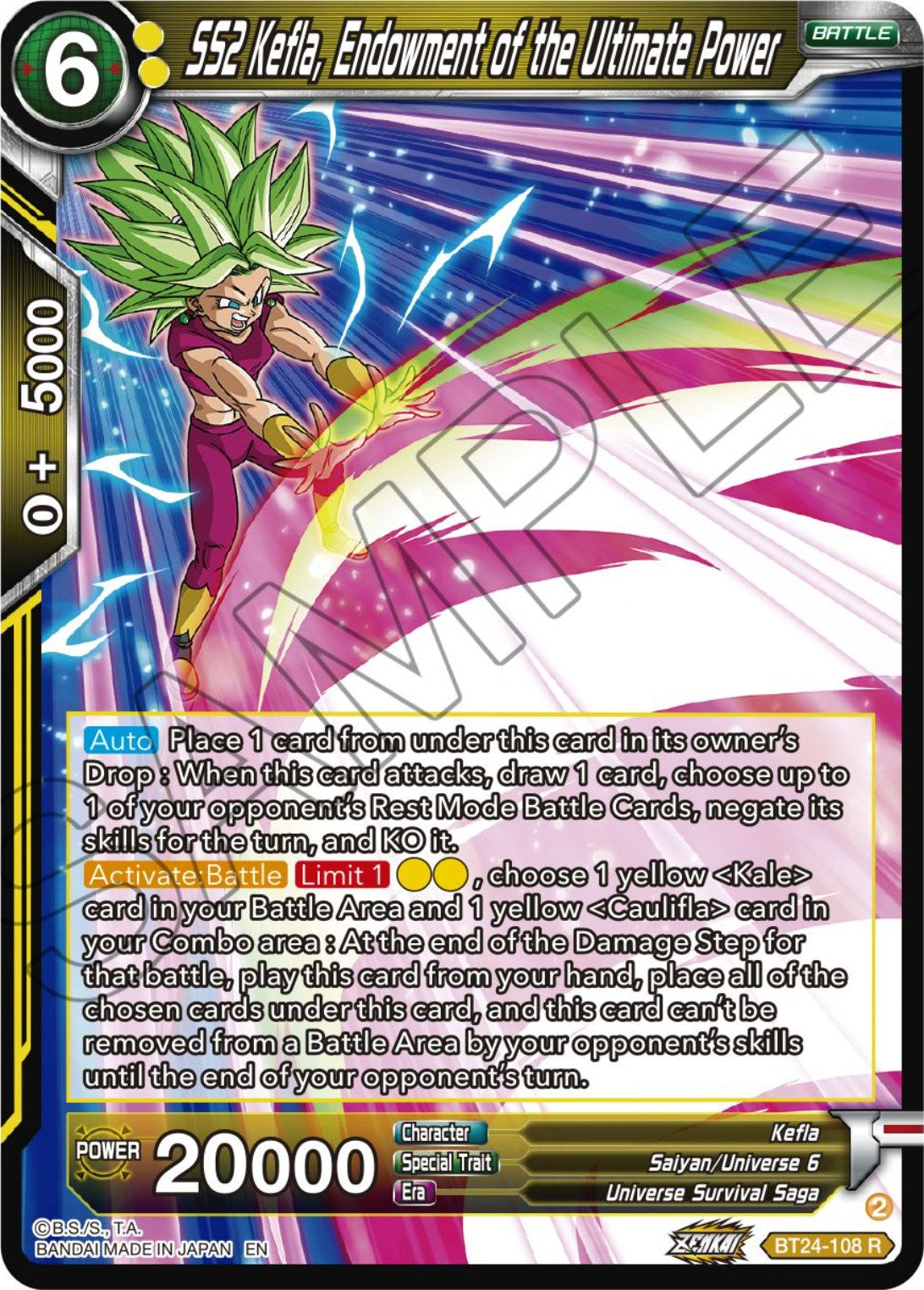 SS2 Kefla, Endowment of the Ultimate Power (BT24-108) [Beyond Generations] | Fandemonia Ltd