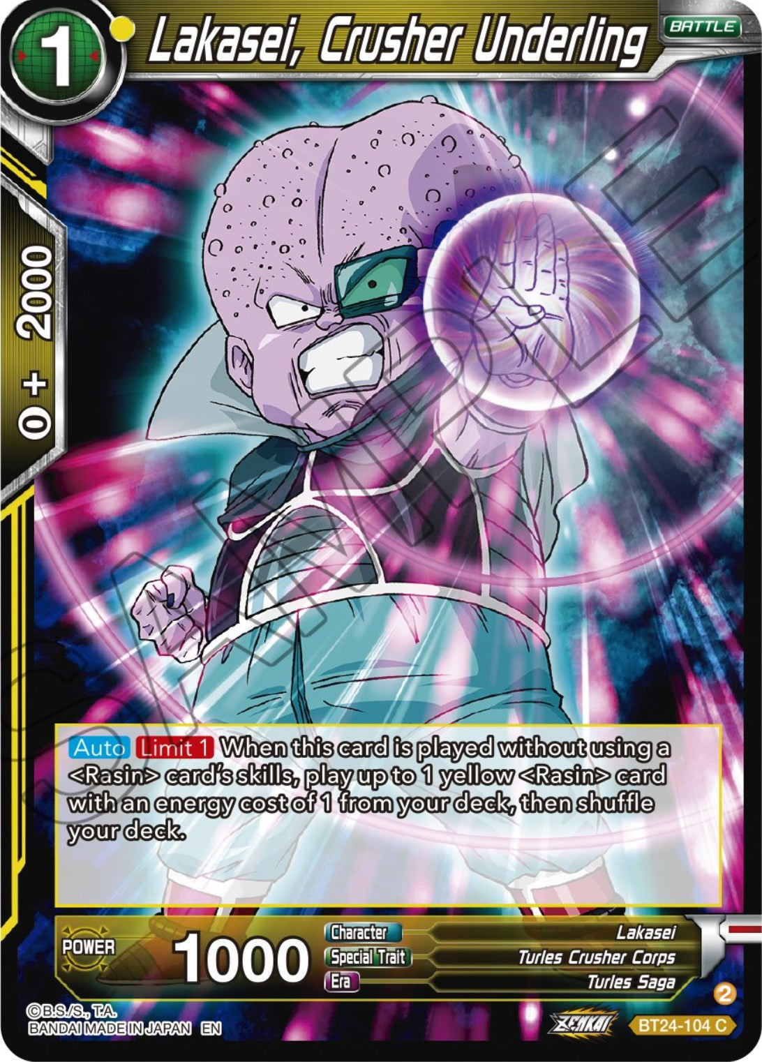 Lakasei, Crusher Underling (BT24-104) [Beyond Generations] | Fandemonia Ltd