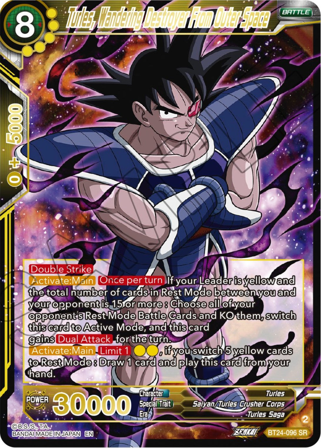 Turles, Wandering Destroyer From Outer Space (BT24-096) [Beyond Generations] | Fandemonia Ltd