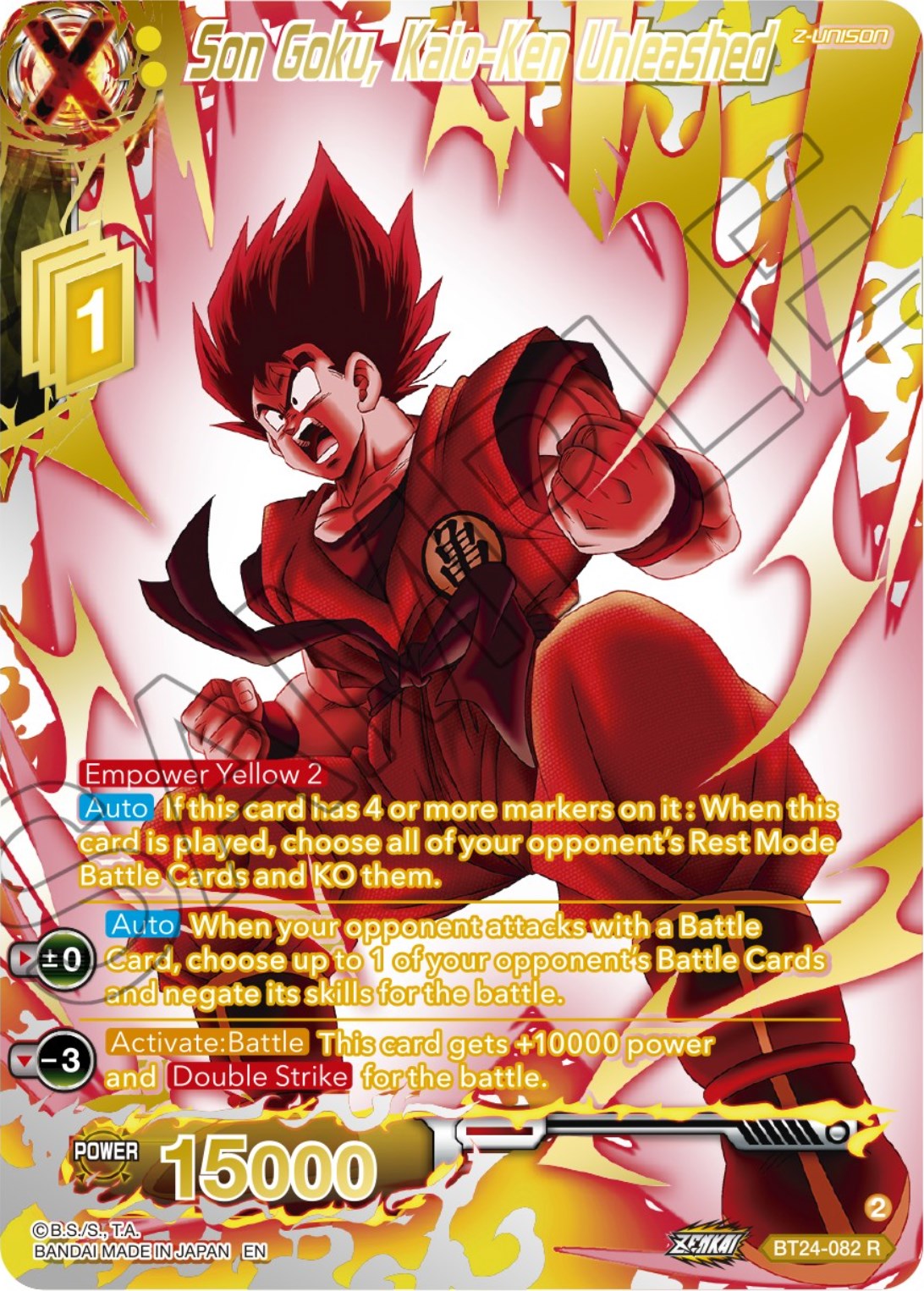 Son Goku, Kaio-Ken Unleashed (Collector Booster) (BT24-082) [Beyond Generations] | Fandemonia Ltd