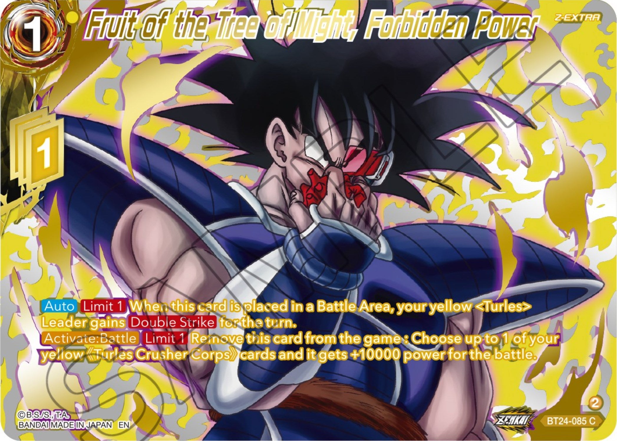 Fruit of the Tree of Might, Forbidden Power (Collector Booster) (BT24-085) [Beyond Generations] | Fandemonia Ltd