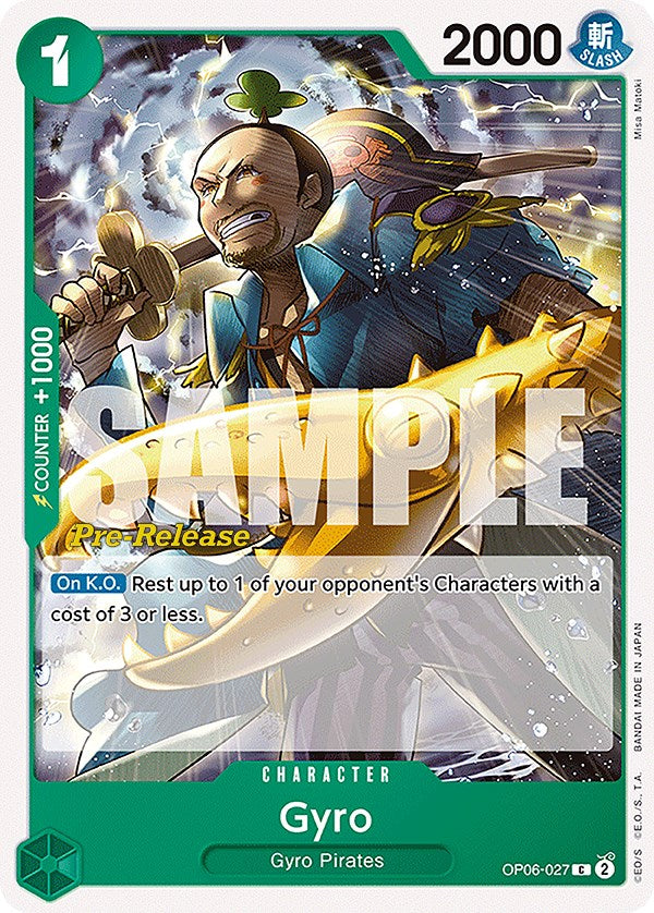 Gyro [Wings of the Captain Pre-Release Cards] | Fandemonia Ltd