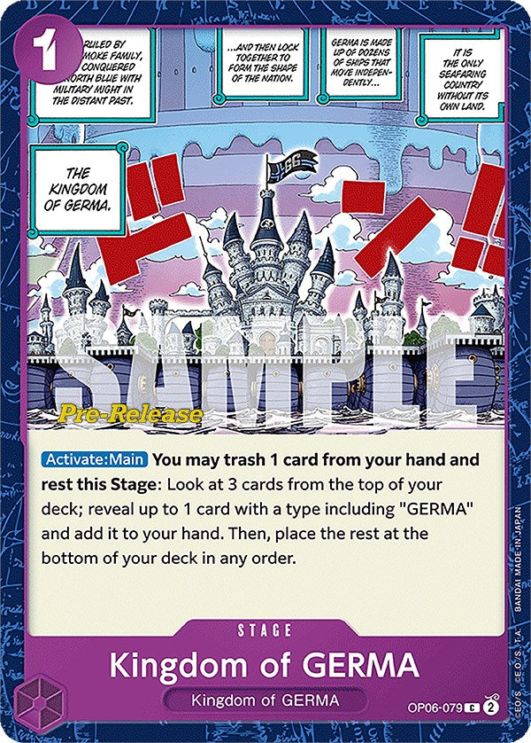 Kingdom of GERMA [Wings of the Captain Pre-Release Cards] | Fandemonia Ltd