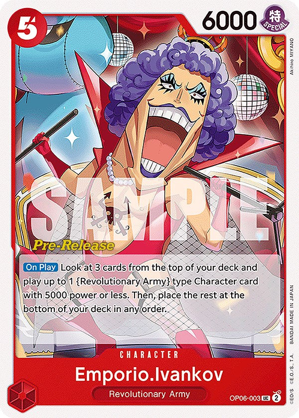 Emporio.Ivankov [Wings of the Captain Pre-Release Cards] | Fandemonia Ltd