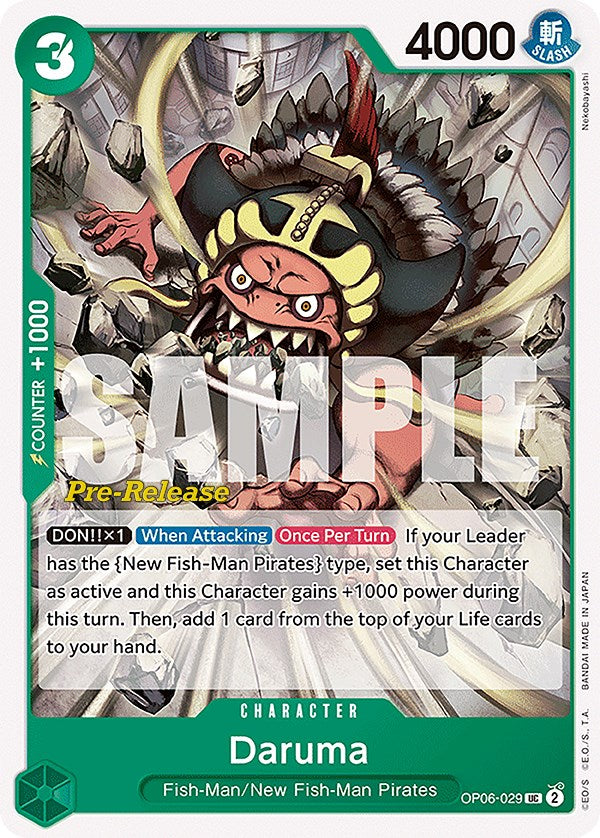 Daruma [Wings of the Captain Pre-Release Cards] | Fandemonia Ltd