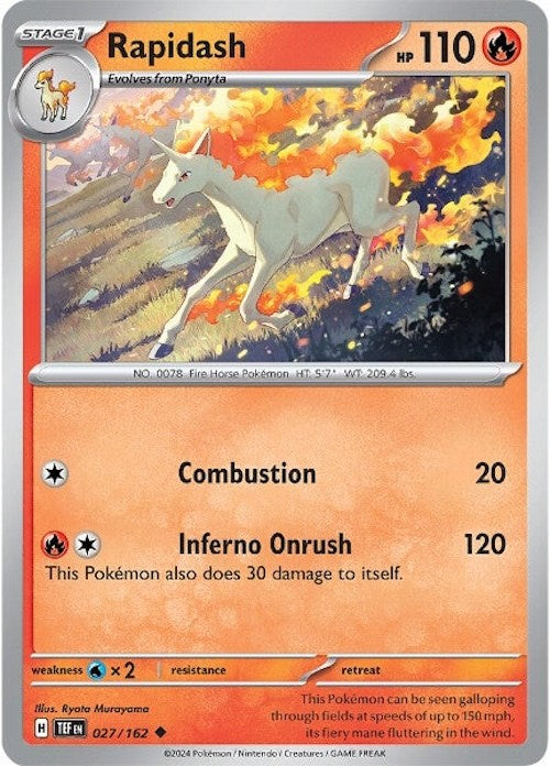 Rapidash (027/162) [Scarlet & Violet: Temporal Forces] | Fandemonia Ltd