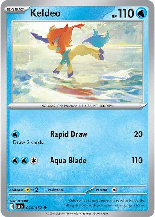 Keldeo (044/162) [Scarlet & Violet: Temporal Forces] | Fandemonia Ltd