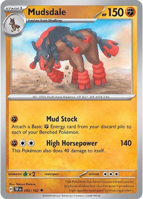 Mudsdale (092/162) [Scarlet & Violet: Temporal Forces] | Fandemonia Ltd