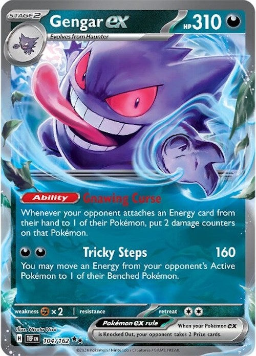 Gengar ex (104/162) [Scarlet & Violet: Temporal Forces] | Fandemonia Ltd