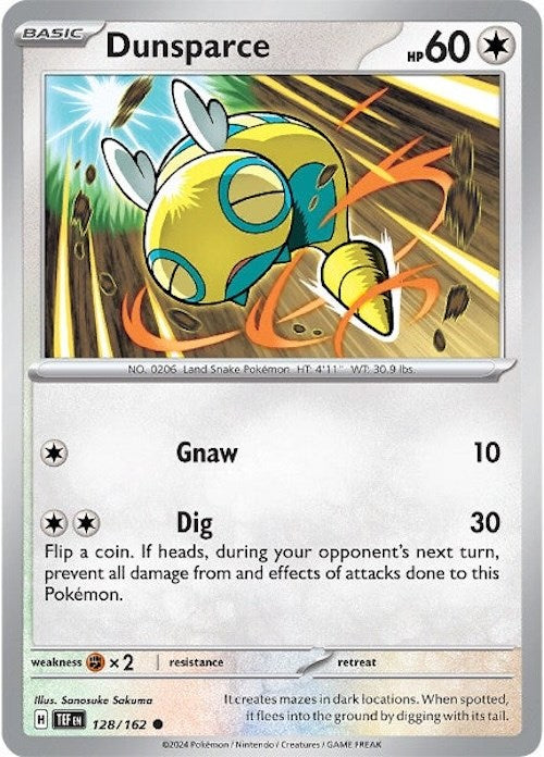 Dunsparce (128/162) [Scarlet & Violet: Temporal Forces] | Fandemonia Ltd