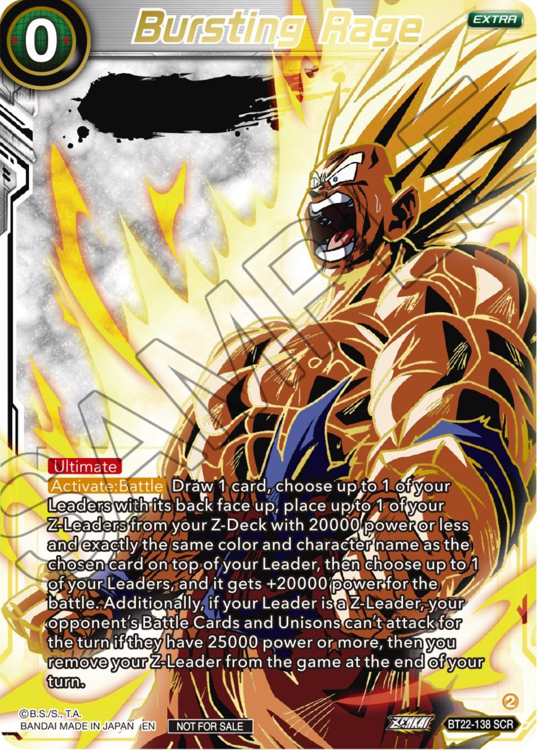 Bursting Rage (Serial Numbered) (BT22-138) [Tournament Promotion Cards] | Fandemonia Ltd