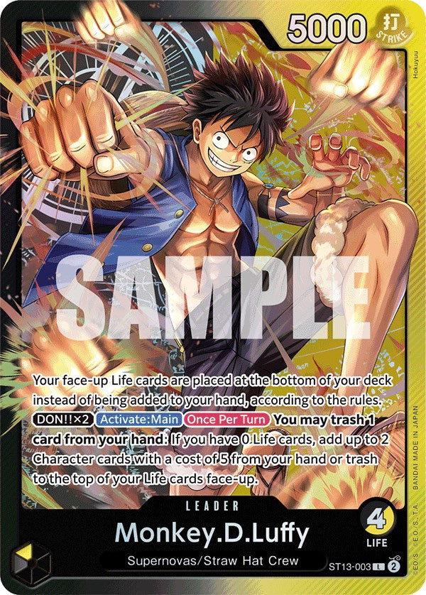 Monkey.D.Luffy [Ultra Deck: The Three Brothers] | Fandemonia Ltd