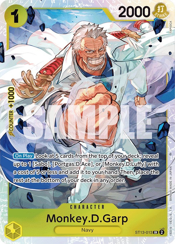 Monkey.D.Garp [Ultra Deck: The Three Brothers] | Fandemonia Ltd