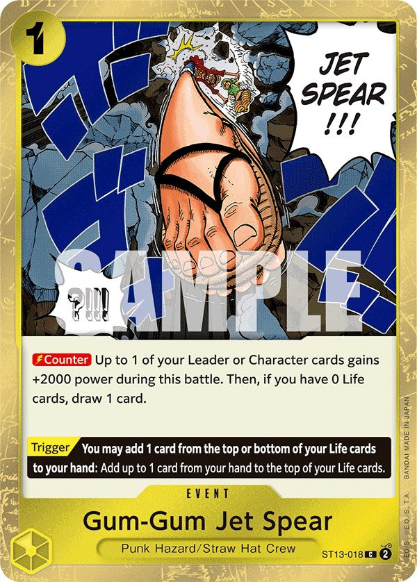 Gum-Gum Jet Spear [Ultra Deck: The Three Brothers] | Fandemonia Ltd